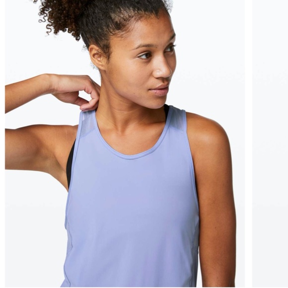 Lululemon Sculpt Tank II Slim Fit Racer Back Long Top Women Mesh Fishnet Back - Picture 12 of 16